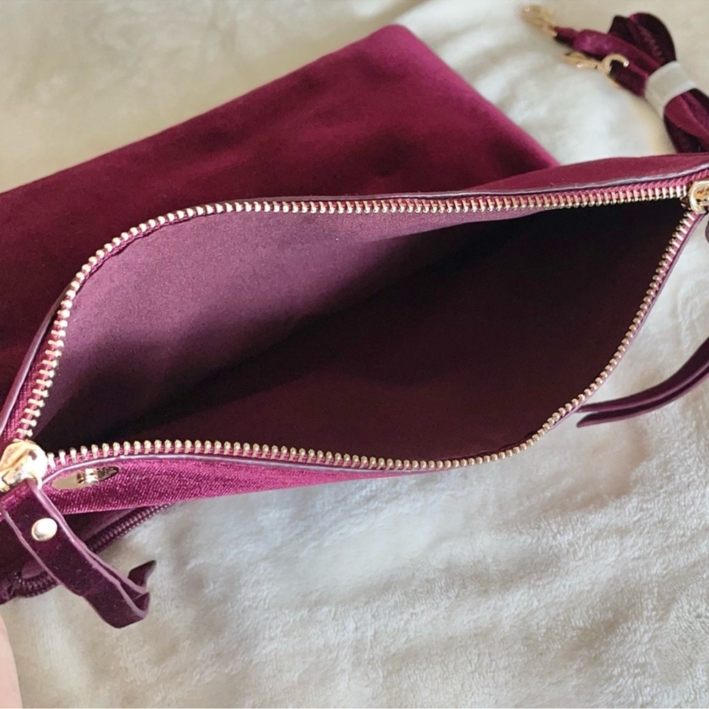 Ashro Burgundy Clutch with Tassel - Picture 10 of 15
